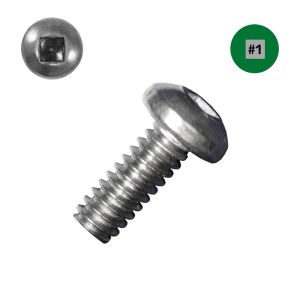 McFeely's - 6-32 x 1/2  Pan-Head Machine Screws, 18-8 Stainless, Square Drive - QTY:25