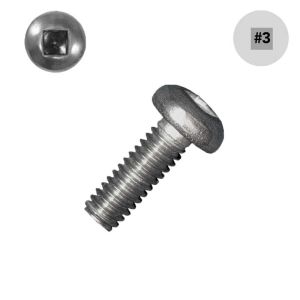 1/4-20 x 1/2 in. Pan-Head Machine, 18-8 SS, Square - Small Image