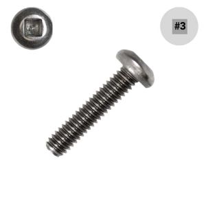 1/4-20 x 3/4 in. Pan-Head Machine, 18-8 SS, Square - Small Image