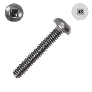 1/4-20 x 1 Pan-Head Machine, 18-8 SS, Square - Small Image