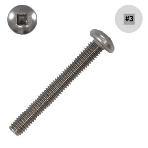 1/4-20 x 1-1/2 in. Pan-Head Machine, 18-8 SS, Square - Small Image