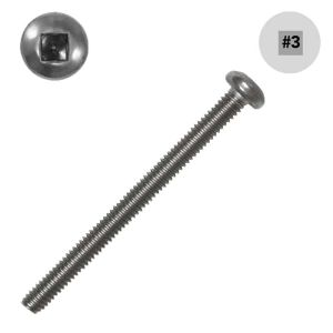 1/4-20 x 2 in. Pan-Head Machine, 18-8 SS, Square - Small Image
