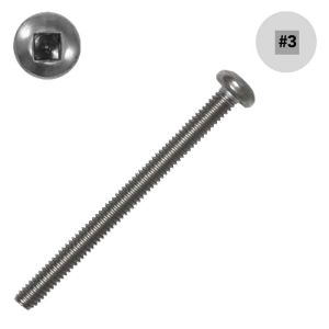 1/4-20 x 2-1/2 in. Pan-Head Machine, 18-8 SS, Square - Small Image