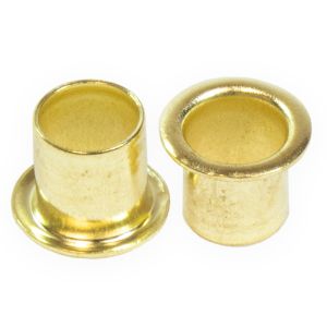 1/4 in. Shelf Pin Sleeves, Polished Brass - QTY:100
