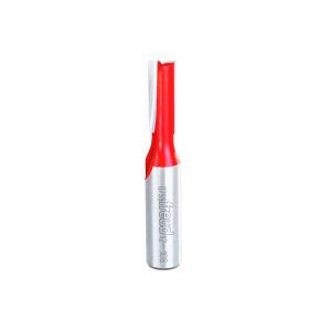 Freud Double Flute Straight Bit, 3/8 in. Dia x 1 in. Cutter Depth, 1/2 in. Shank