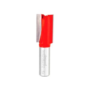 Freud Double Flute Straight Bit, 3/4 in. Dia x 1-1/4 in. Cutter Depth, 1/2 in. Shank