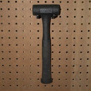 Talon Straight Pegboard Hooks - 3-1/2 in. - 12-Pack - With Dead blow mallet hanging. 