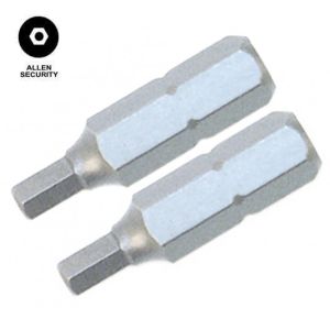 Tamper Resistant Hex Replacement Bit - Size 7/64 in. - Length 1 in.