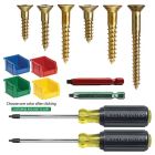 McFeely's Solid Brass Square Drive Screw Assortment with Bins