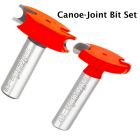 Freud 1/8 in. Radius Canoe-Joint Bit Set - 1/2 in. Shank (99-017 & 99-018)-1