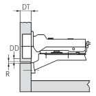 Grass Cabinet Door Hinge Kit - 110 Deg., Face Frame, Self Close, Inset (2mm Reveal) - Single Door Kit