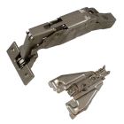 Grass Cabinet Door Hinge Kit - 160 Deg., Face-Frame, Self-Close, 1/4 in. Overlay - Single Door Kit