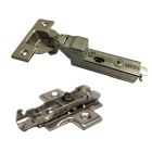 Grass Cabinet Door Hinge Kit - 110 Deg., Face Frame, Soft Close, 3/8 in. Overlay - Single Door Kit