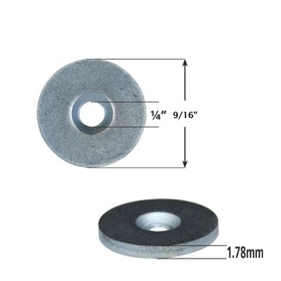 9/16 in. Outside Diameter Wood Washers, Zinc Plated-Qty:30
