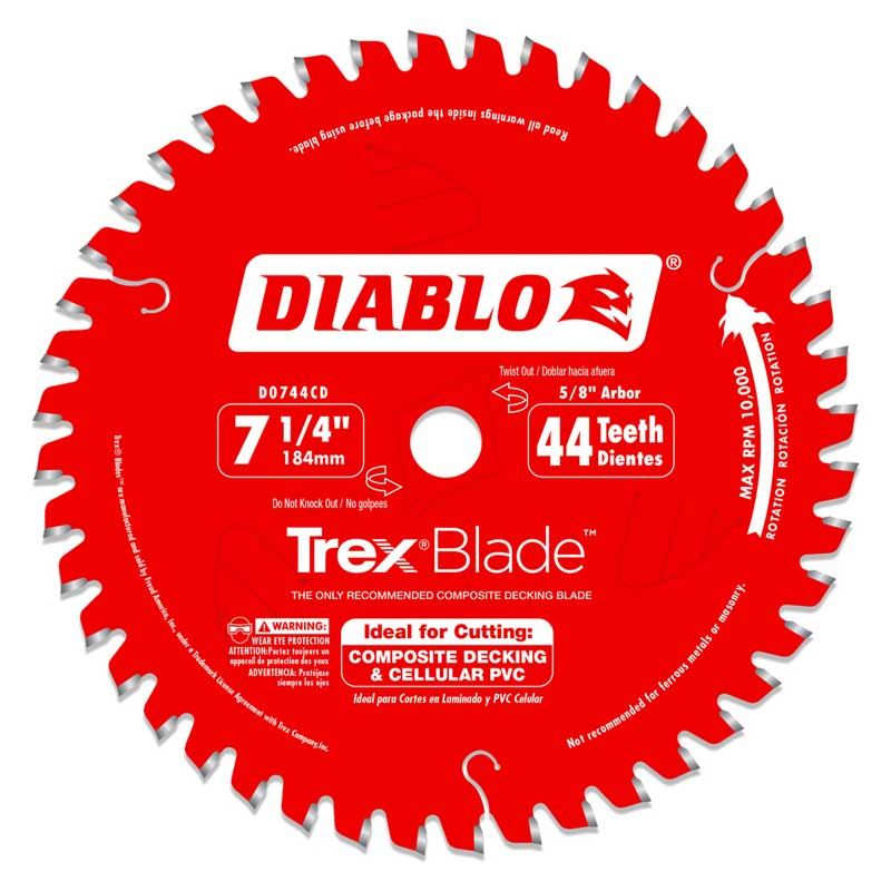 Diablo 7-1/4 inch Trex Decking Saw Blade