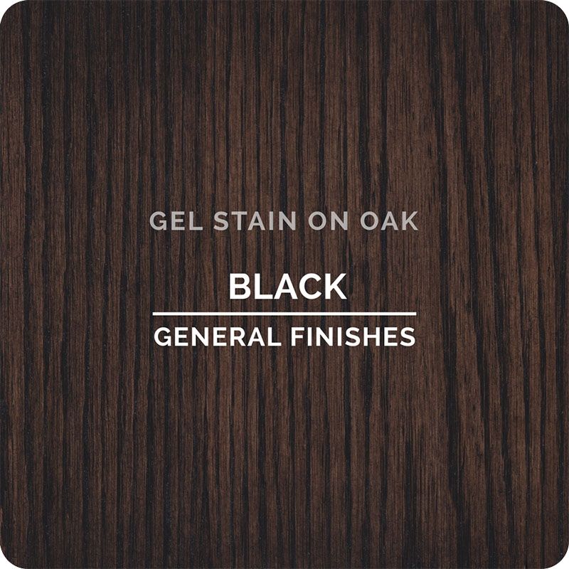 General FinishGel Stain - Black - Oil Based - 1/2 Pint