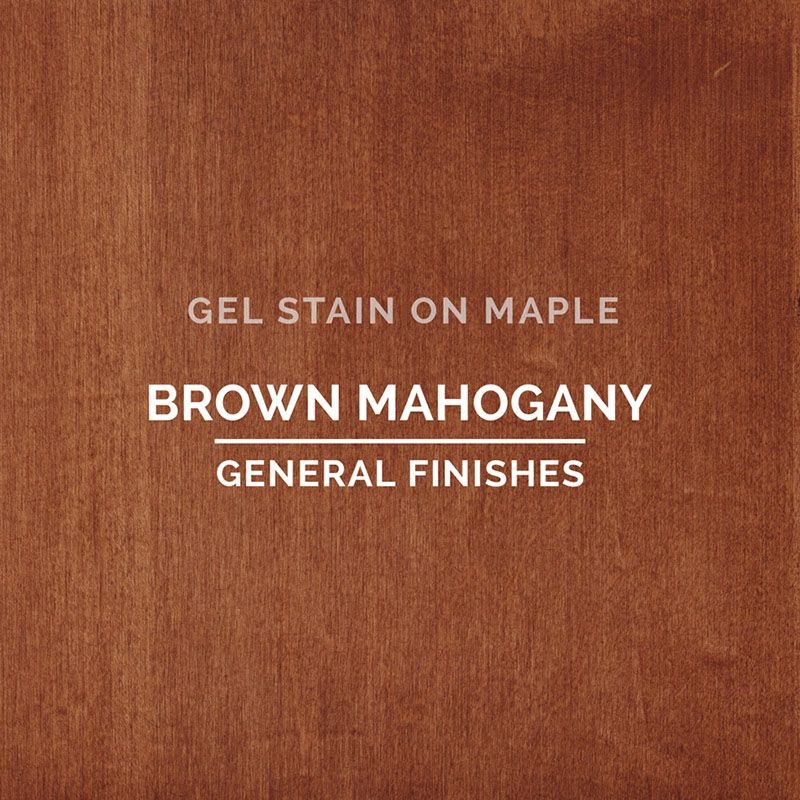 General FinishGel Stain - Brown Mahogany Pint