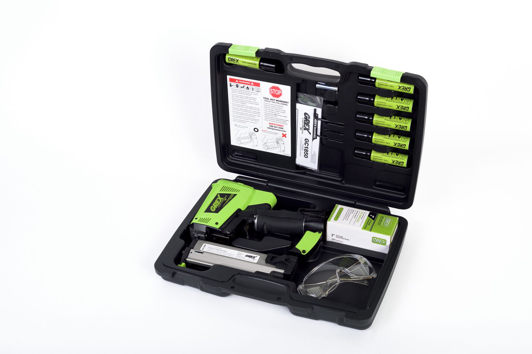 Grex Gc1850 - Cordless 2 in 18 Gauge Brad Nailer Fuel Cell