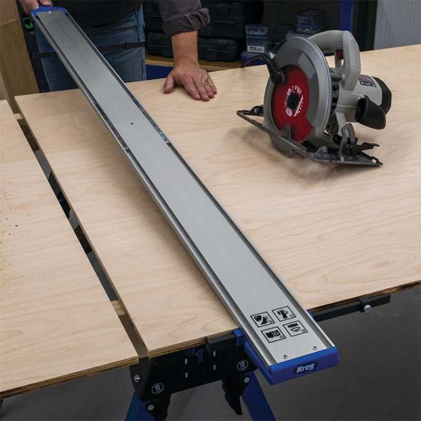 SUDEG Circular Saw Guide Rail,75cm Edge Guide Positioning Cutting Board