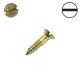 4 x 1/2 McFeely's Wood Screws, Flat-Head, Solid Brass, Slotted-Drive - QTY:100