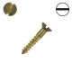 4 x 5/8 in. brass Wood Screws