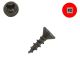 6 x 1/2 in. Wood Screws, Flat Head, Dry-Lube Steel, Combo-Drive Driven with #2-Sized Driver Bit - Qty:1000