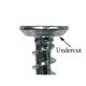 6 x 5/8 in. Undercut Flat Head Mounting Screws, Clear Zinc Plated, Phillips Drive - Qty:100