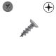 6 x 1/2 in. Undercut Flat Head Mounting Screws, Clear Zinc Plated, Phillips Drive - Qty:1000