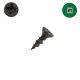 6 x 1/2 in. Wood Screws, Unplated Steel, Flat Head, Combo Drive - Qty:15000 - 