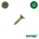 6 x 1/2 in. SPAX Multi-Material Interior Screws, Flat Head, Yellow-Zinc Plated, Combo Drive - Qty: 50