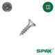 6 x 1/2 SPAX Flat Head, Multi-Material, Zinc, Combo, Nibs, Qty:50