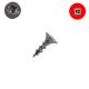 6 x 5/8 in. Self-Drilling Wood Screws, Bugle Head, 305 Stainless, Square Drive - Qty:100