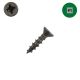 6 x 5/8 in. Wood Screws, Unplated Steel, Flat Head, Combo Drive Qty:100- EOL