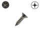 6 x 1/2 in.  Stainless Steel, Flat Head, Phillips Drive - Qty:100