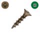 6 x 3/4 in. Wood Screws, Unplated Steel, Flat Head, Combo Drive - Qty:1000