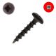 6 x 3/4 in. Wood Screws, Truss Head, Black, Combo Drive - Qty:15000