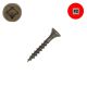 6 x 1 in. Wood Screws, Flat Head, Dry-Lube Steel, Combo-Drive Driven with #2-Sized Driver Bit - Qty:1000