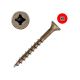 6 x 1-1/4 in. Wood Screws, Flat Head, Dry-Lube Steel, Combo-Drive Driven with #2-Sized Driver Bit - Qty:8000