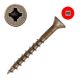 Wood Screws - Flat Head - Dry-Lube Steel - with #2 Sized Combo-Drive