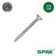 6 x 1-1/2 in. SPAX Multi-Material Interior Screws, Flat Head, Clear Zinc, Combo Drive - Qty:275