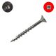6 x 1-5/8 in. Bugle Head Self-Drilling Wood Screw, 305 SS, Sq Dr