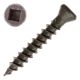 7 x 1 in. Trim Head Wood Screw Dry-Lube Square Qty:10000 - Small Image
