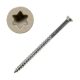 7 x 1-5/8 Head-Coated Trim-Head Wood Screw, 316 Stainless Steel, Tan02 Head Color, Torx Drive
