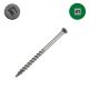 7 x 2-1/4 in. Self-Drilling Wood Screws, 316 Stainless Steel, Trim Head, Square Drive - Qty:100