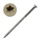 7 x 2-1/4 Head-Coated Trim-Head Wood Screw, 305 Stainless Steel, Brown05 Head Color, Torx Drive