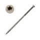 7 x 1-5/8 Head-Coated Trim-Head Wood Screw, 316 Stainless Steel, Gray01 Head Color