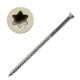 7 x 2-1/4 Head-Coated Trim-Head Wood Screw, 305 Stainless Steel, Gray03 Head Color, Torx Drive