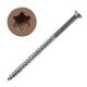 7 x 2-1/4 Head-Coated Trim-Head Screws, 316 Stainless, Tan03 Head Color, Torx Drive - QTY:350