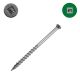 7 x 2-1/2 in. Self-Drilling Wood Screws, 305 Stainless Steel, Trim Head, Square Drive - Qty:100