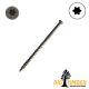 7 x 3 in. Big T Finish Wood Screw, Coated, Trim Head, T-10, Bronze